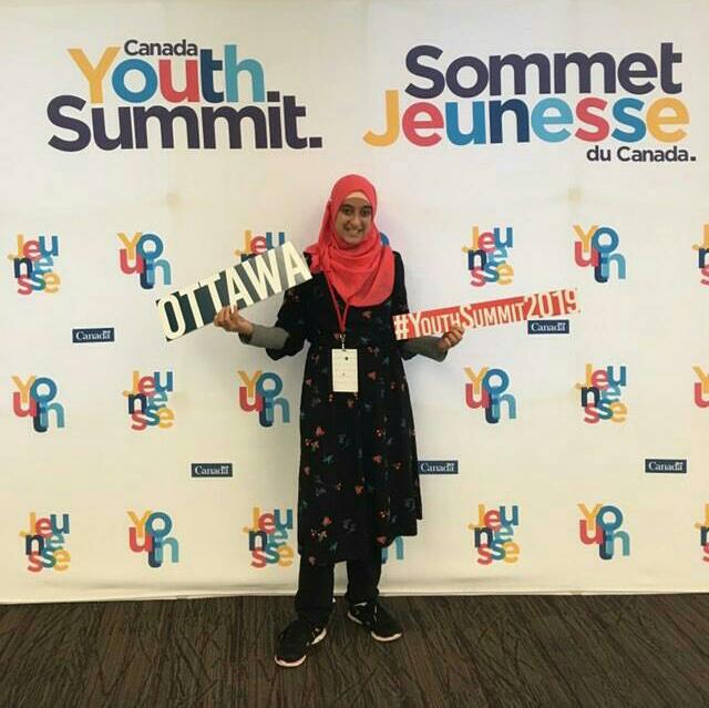 SSSC Mentor Sara S. at the Canada Youth Summit
