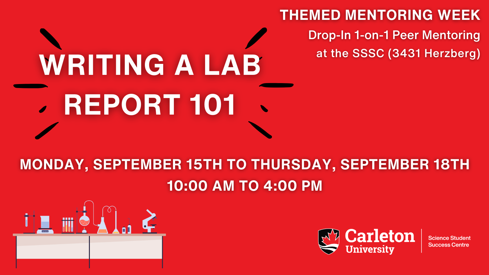 Poster for Writing a lab report 101