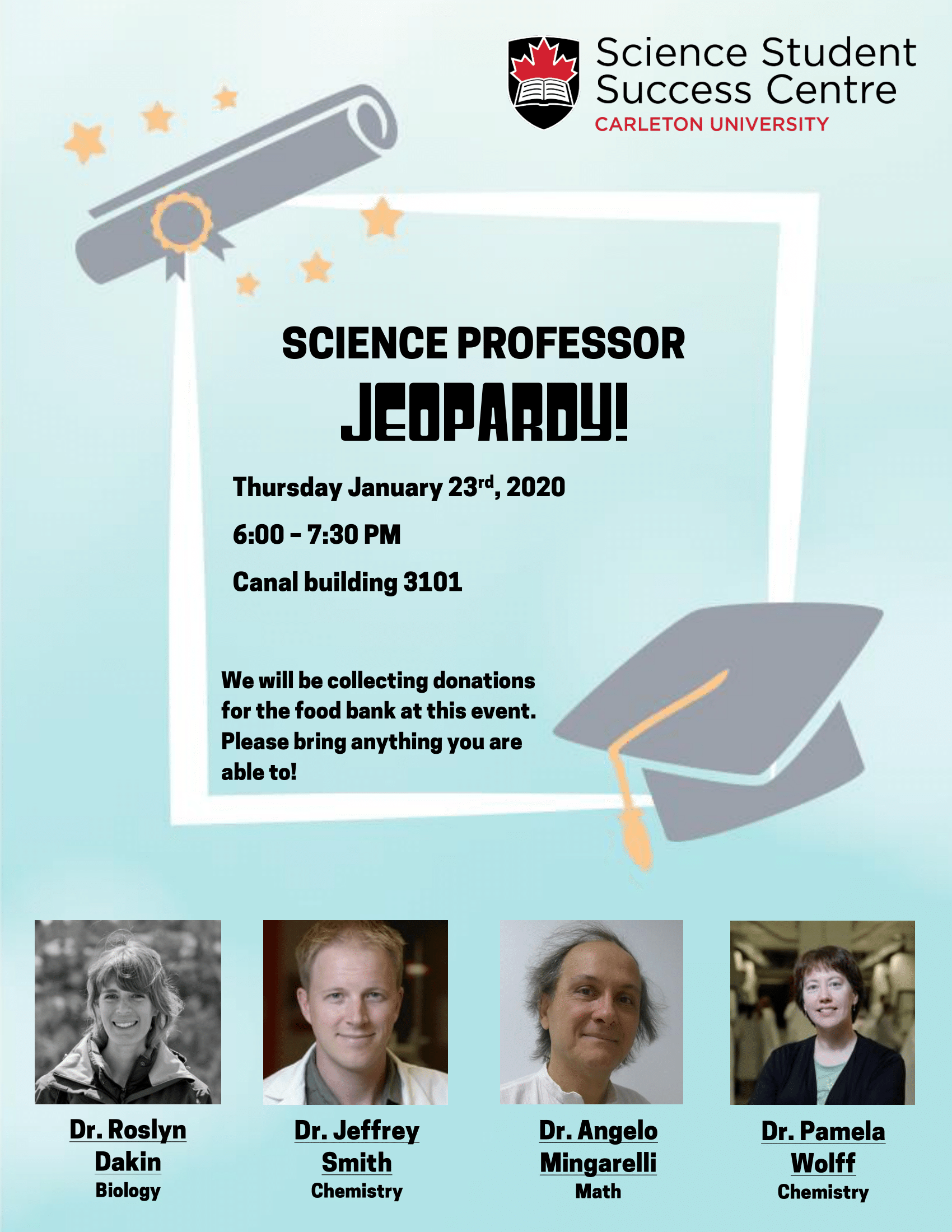 Science Professor Jeopardy Poster