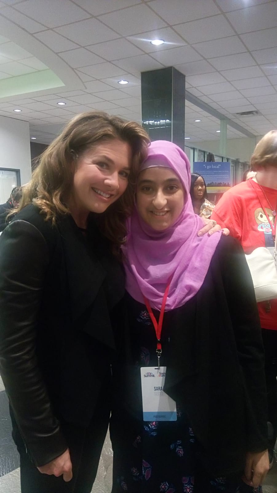 Sara with Madame Sophie Gregoire Trudeau