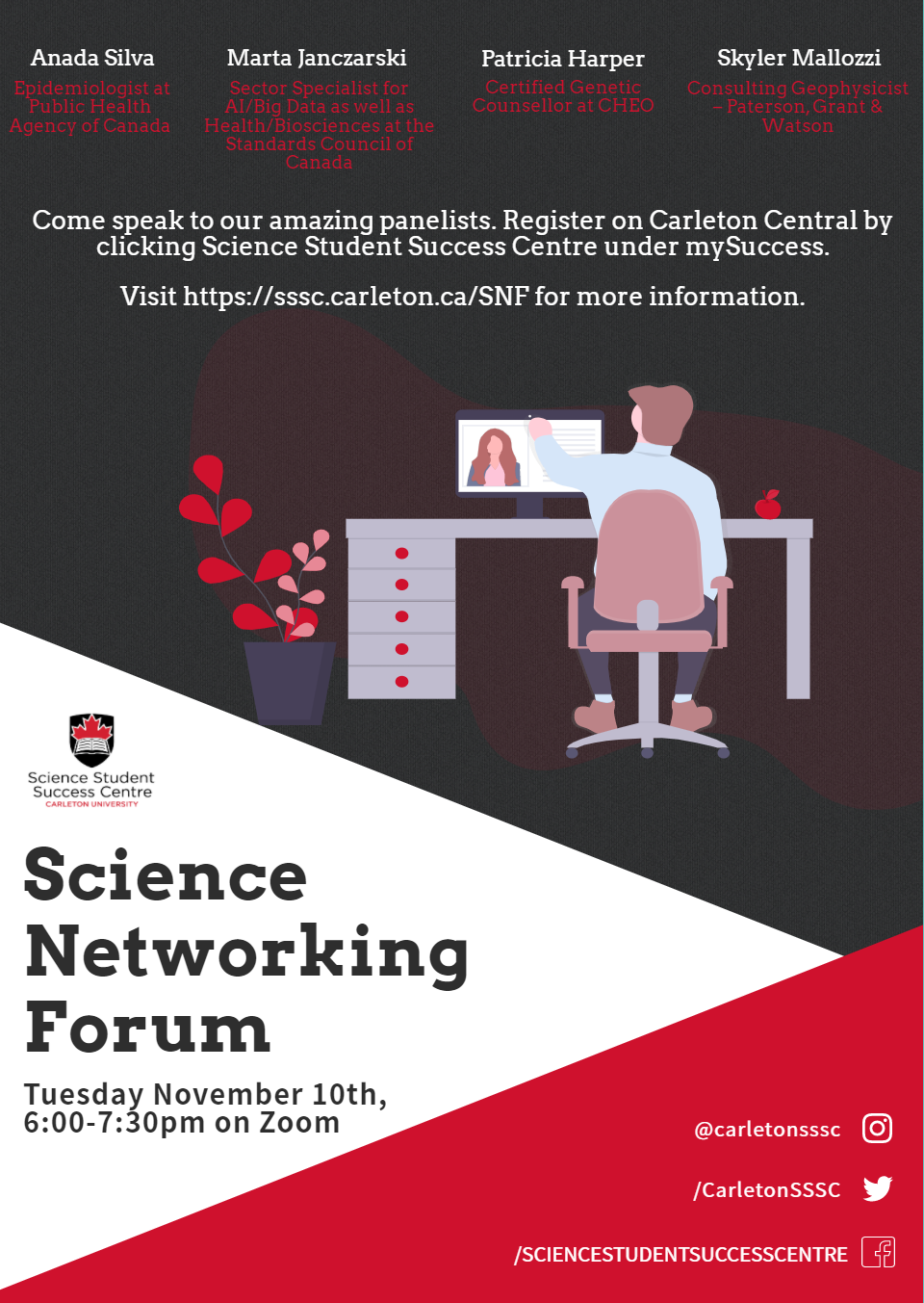 poster for Science Networking Forum